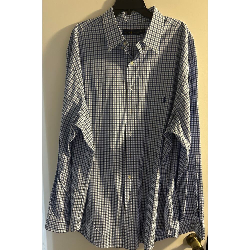 Ralph Lauren Men's Tattersall Button Down - Size 3XLT